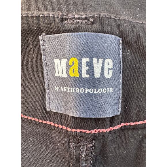 MAEVE by Anthropologie The Colette Ponte Crop Wide-Leg Black Pants - Picture 6 of 9